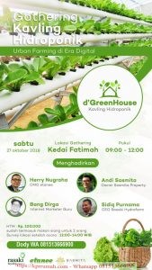 d’GreenHouse Kebun Hidroponik Bogor Dengan 4000 Lubang Tanam