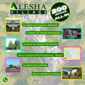 Perumahan Ciseeng Alesha Village Bogor